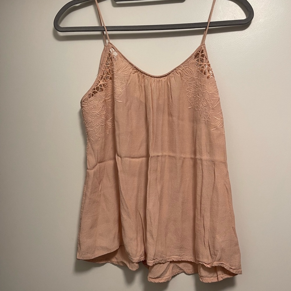ASTR the Label Pink Spaghetti Strap Tank Top Blouse